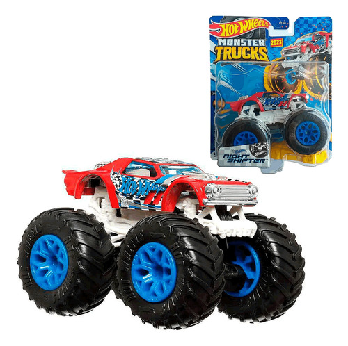 Carrinho Hot Wheels Monster Truck Night Shifter Vermelho